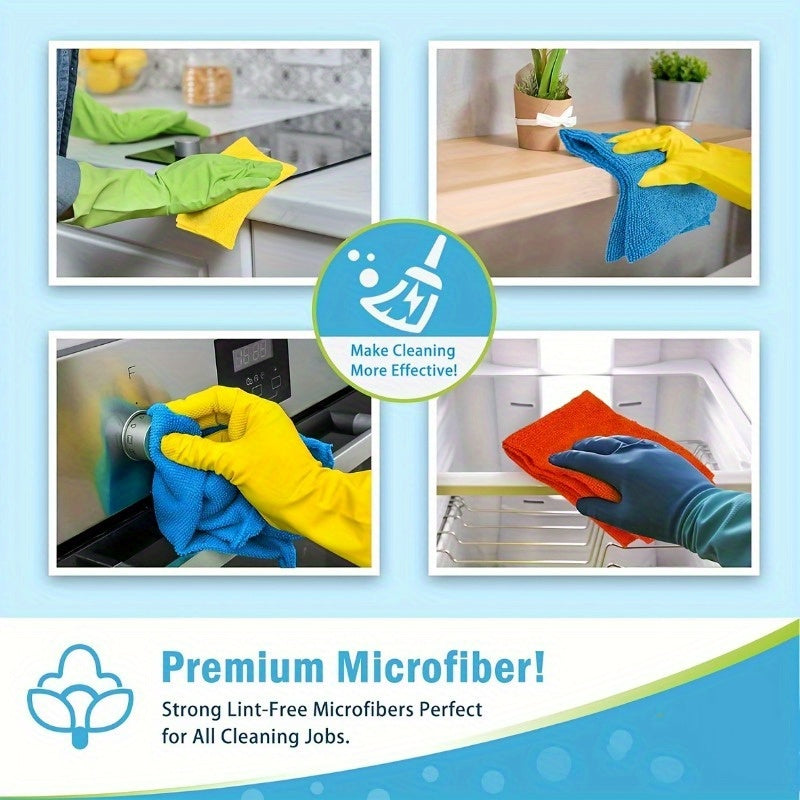 Ultra-Fine Microfiber Cleaning Cloths – Super Absorbent & Streak-Free