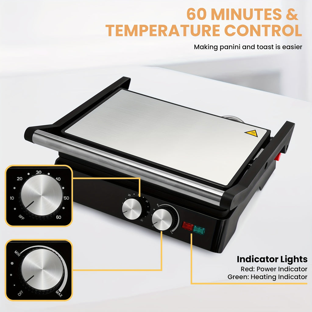 3-in-1 Electric Grill & Panini Press