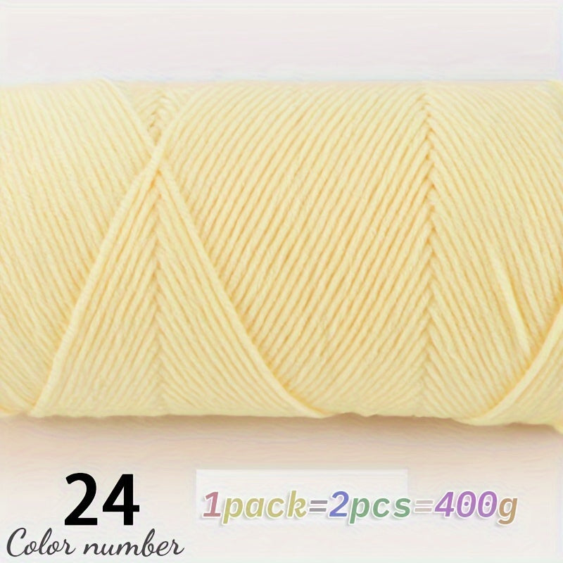 400g Multicolor Knitting Yarn – Soft Acrylic Yarn for DIY Projects