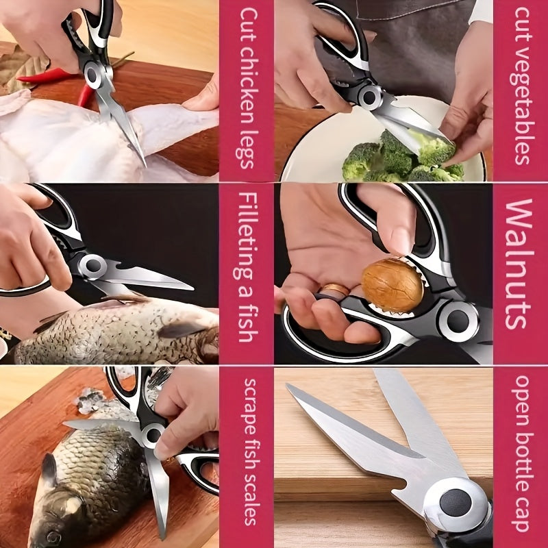 Heavy-Duty Kitchen Scissors – Stainless Steel Multi-Purpose Food Shears