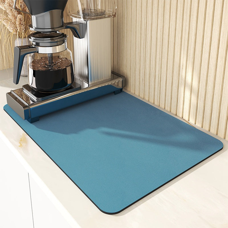 Quick-Dry Kitchen Drain Mat – Super Absorbent Non-Slip Dish Drying Mat
