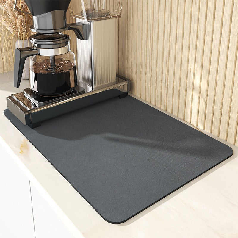 Quick-Dry Kitchen Drain Mat – Super Absorbent Non-Slip Dish Drying Mat