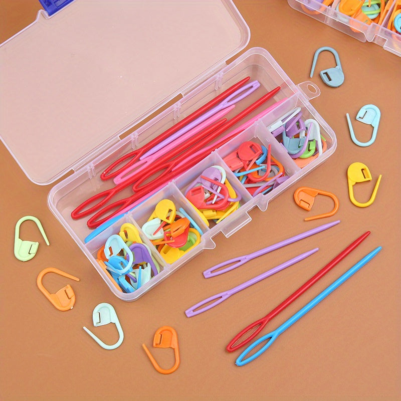 61-Piece Crochet & Knitting Kit – Complete DIY Craft Tool Set