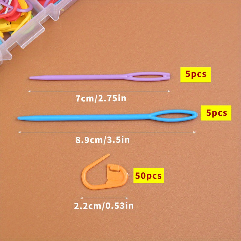 61-Piece Crochet & Knitting Kit – Complete DIY Craft Tool Set