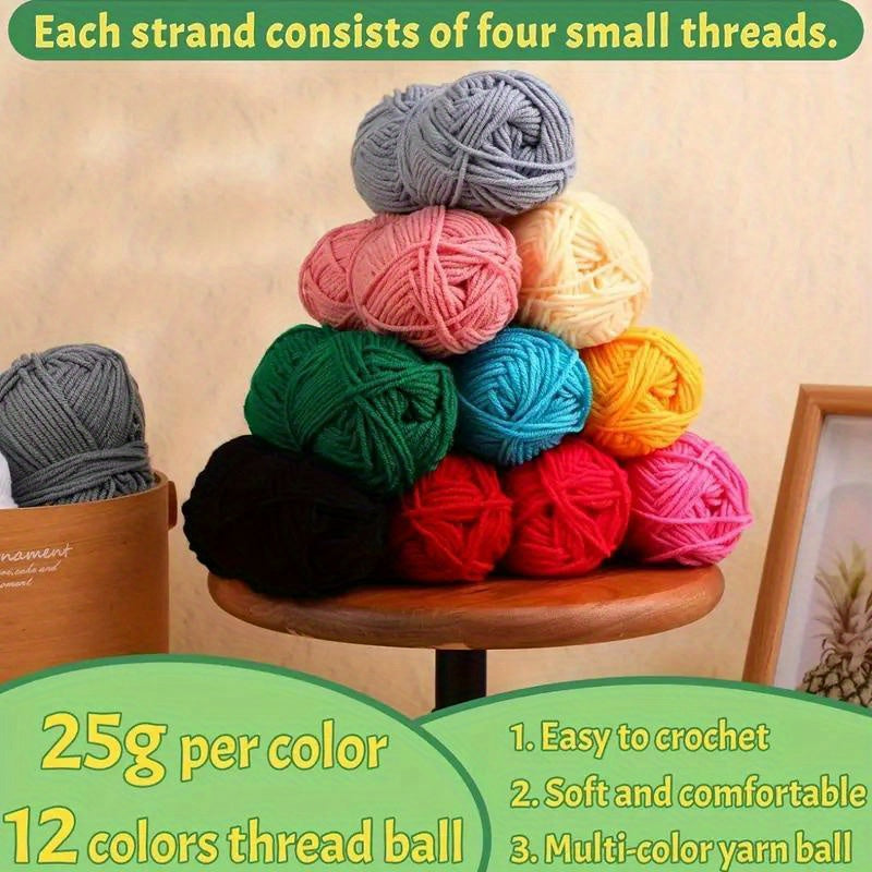 130-Piece Crochet & Knitting Kit – Complete Craft Set with Yarn