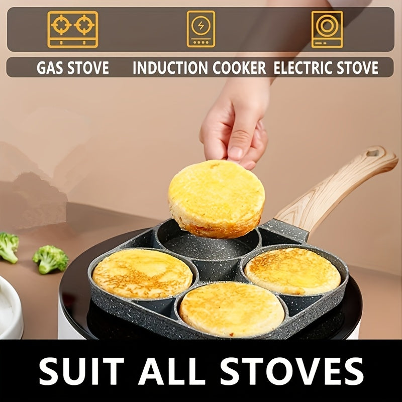 4-Hole Non-Stick Egg Frying Pan – Maifanstone Aluminum Skillet