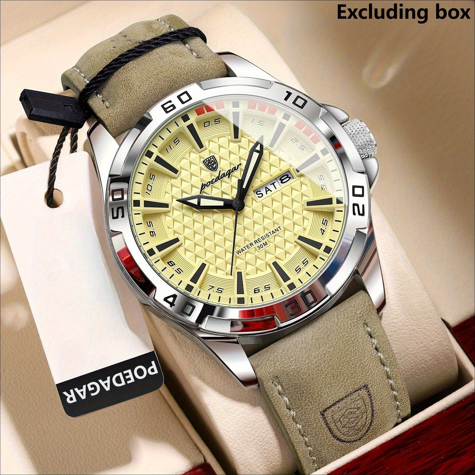 Men’s Sports Quartz Watch – Waterproof Calendar Wristwatch
