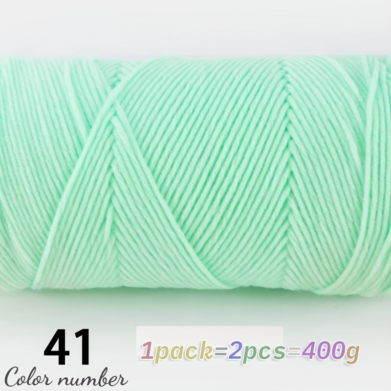 400g Multicolor Knitting Yarn – Soft Acrylic Yarn for DIY Projects