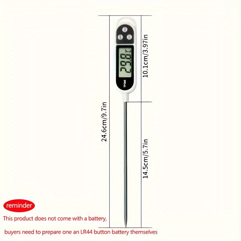 Digital Food Thermometer – Stainless Steel Probe Cooking Thermometer