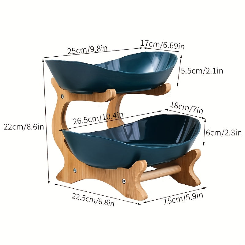 2/3-Tier Fruit Basket Stand – Large Capacity Kitchen Counter Organizer