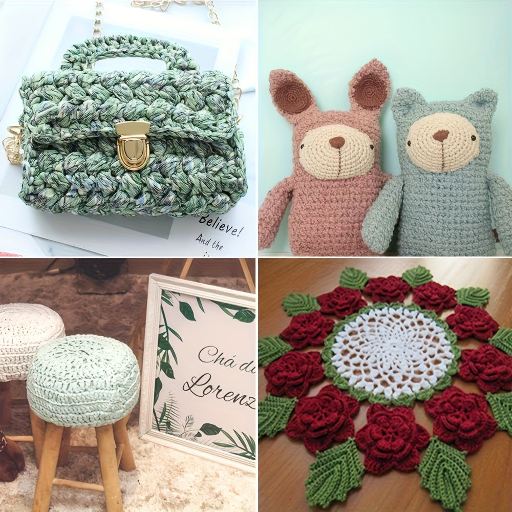 12-Piece Crochet Hook Set – Metal Knitting Needles for DIY Projects