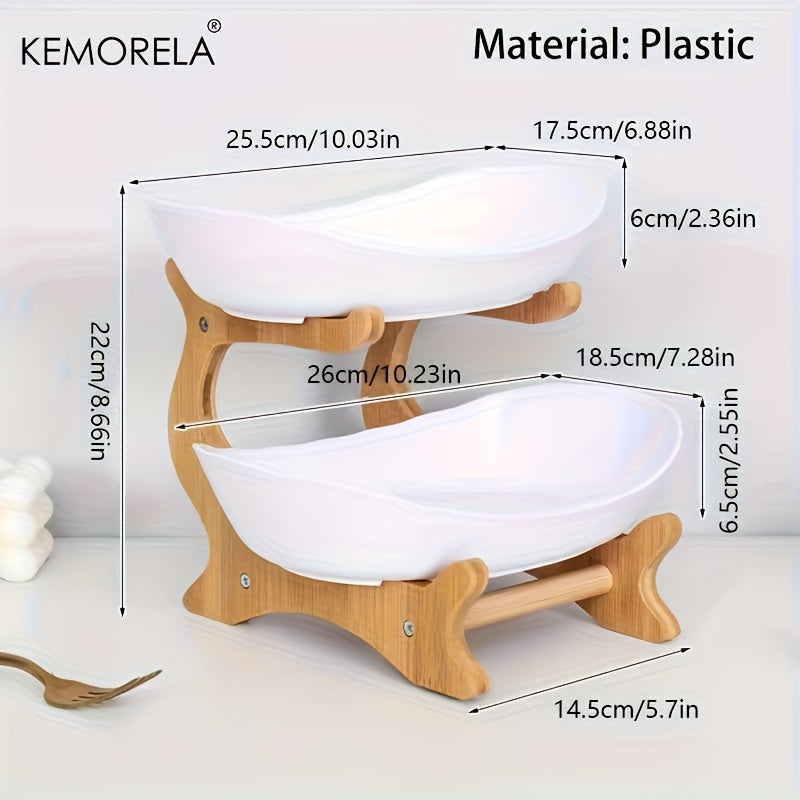 2/3-Tier Fruit Basket Stand – Large Capacity Kitchen Counter Organizer