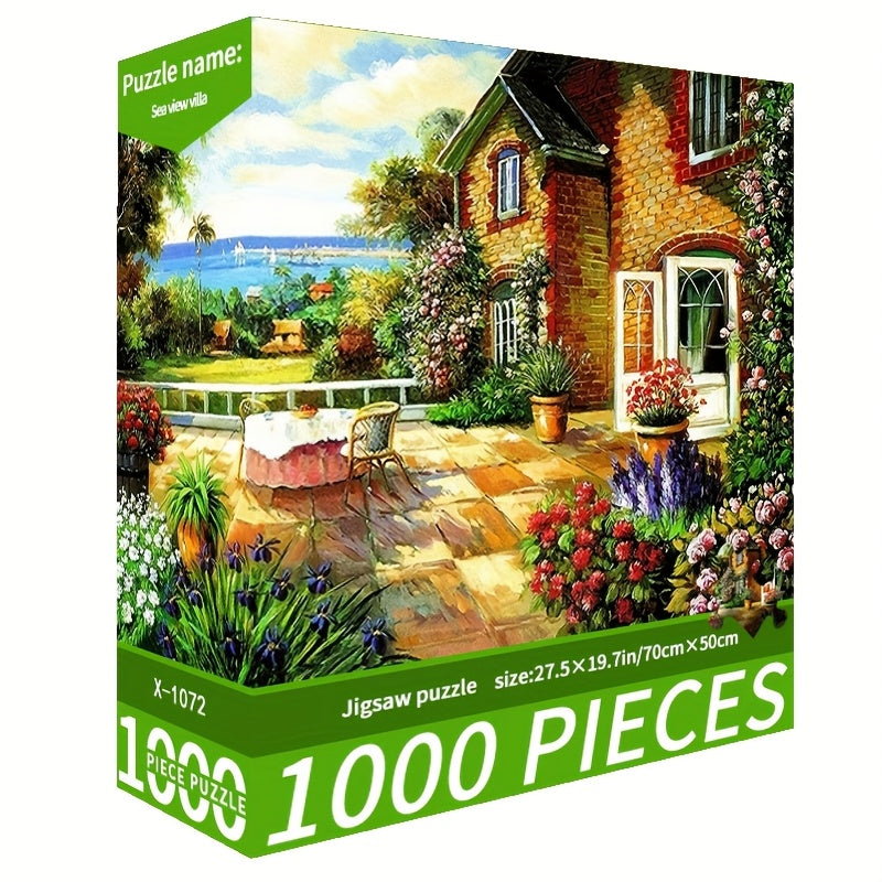 1000-Piece Seaside Villa Puzzle