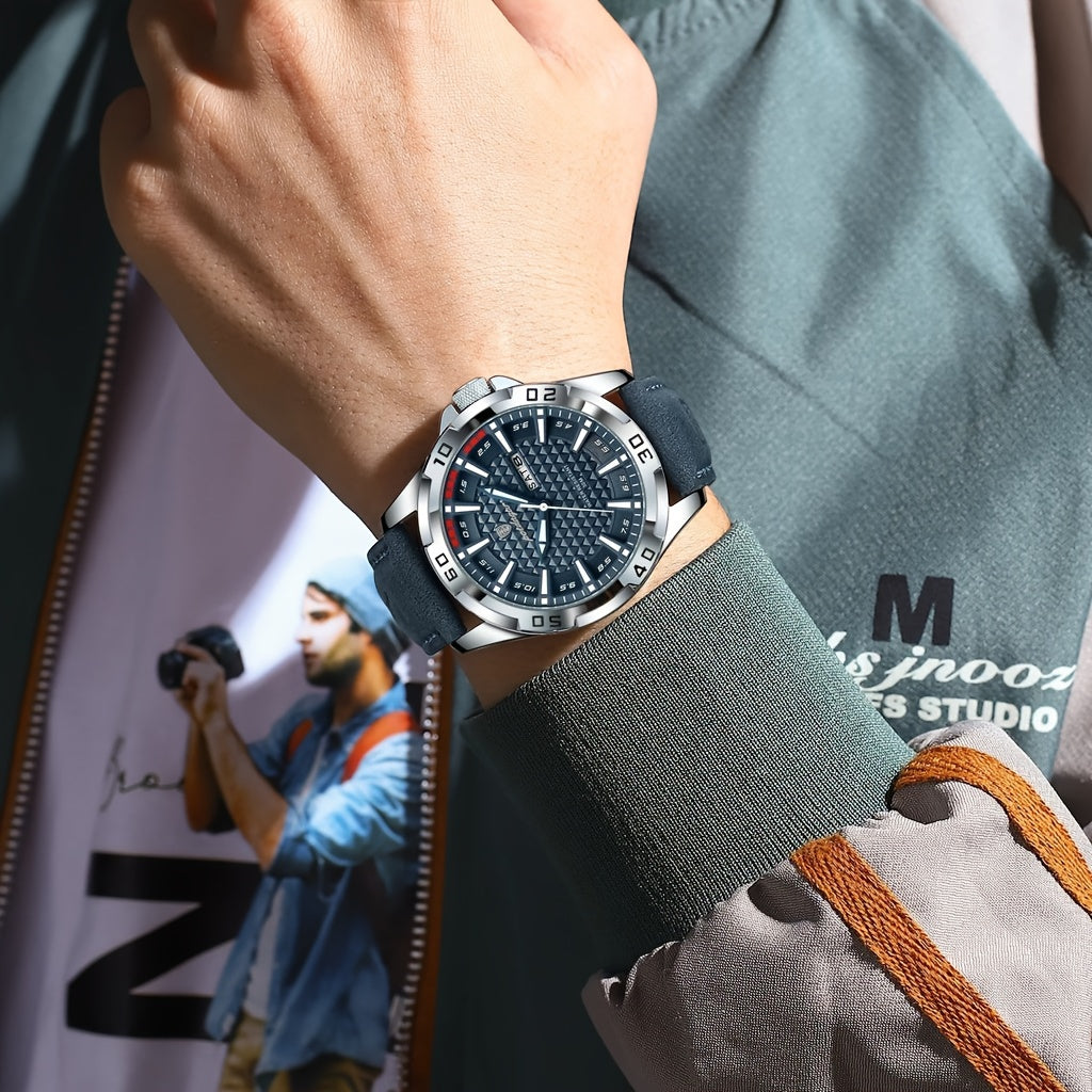 Casual Sports Watch for Men – Waterproof Quartz Wristwatch