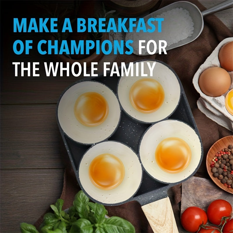 4-Hole Non-Stick Egg Frying Pan – Maifanstone Aluminum Skillet