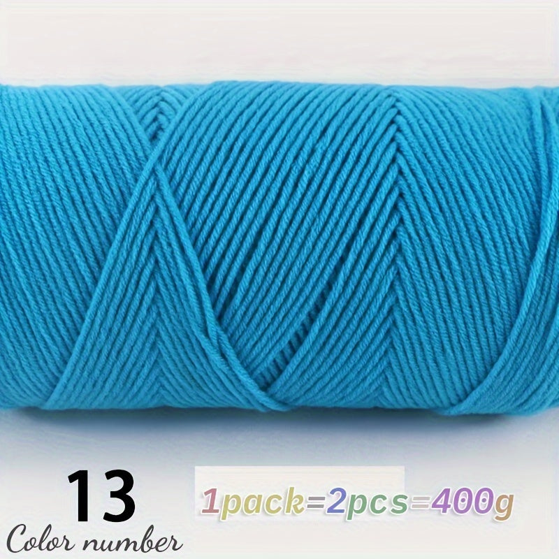 400g Multicolor Knitting Yarn – Soft Acrylic Yarn for DIY Projects
