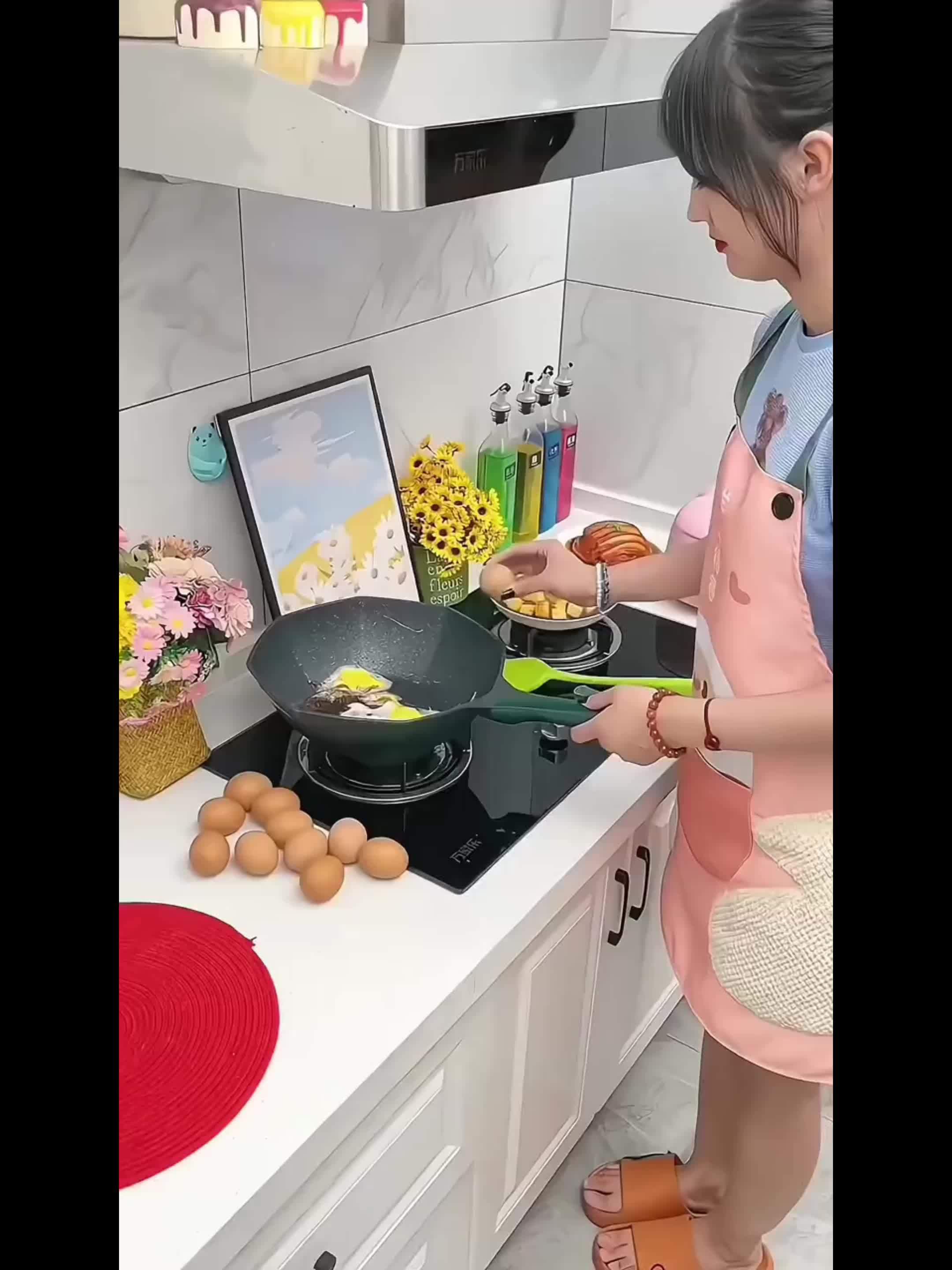 4-Hole Non-Stick Egg Frying Pan – Maifanstone Aluminum Skillet