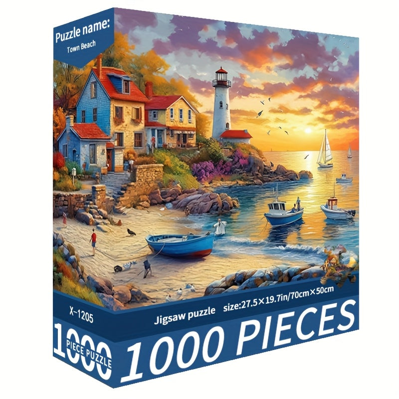 1000-Piece Beach Sunset Jigsaw Puzzle