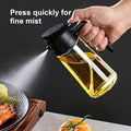2-in-1 Oil Dispenser & Sprayer – 16oz Refillable Kitchen Spray Bottle