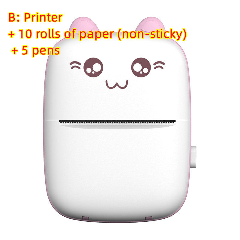 Portable Mini Bluetooth Printer – Inkless Pocket Photo &amp; Label Printer