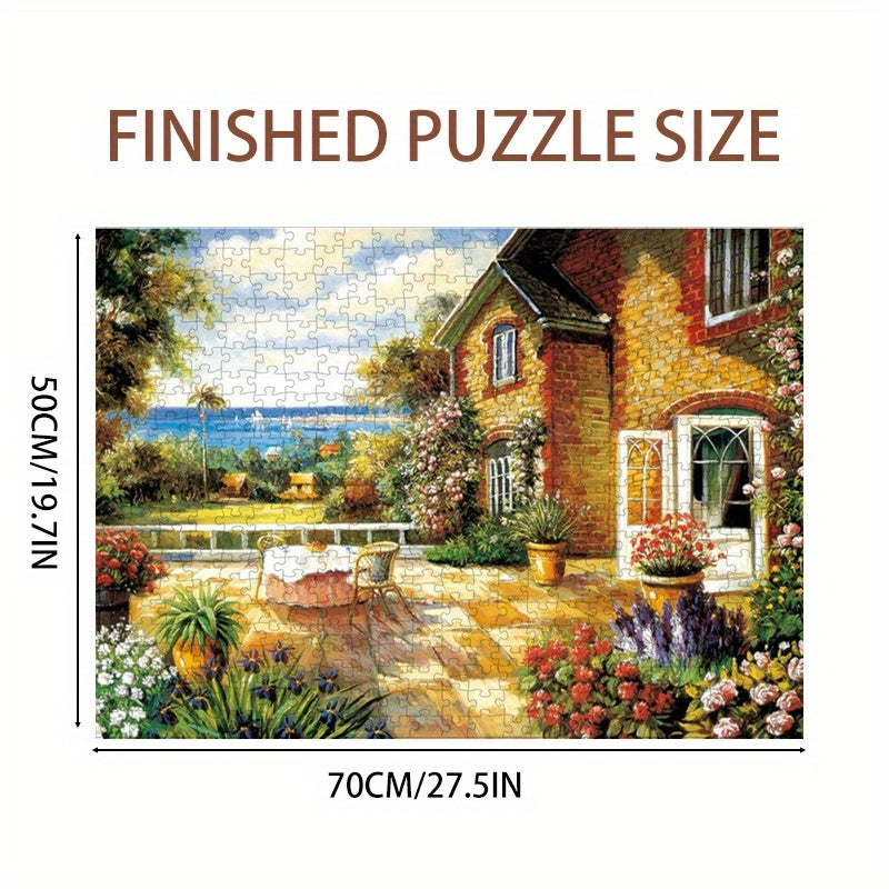 1000-Piece Seaside Villa Puzzle