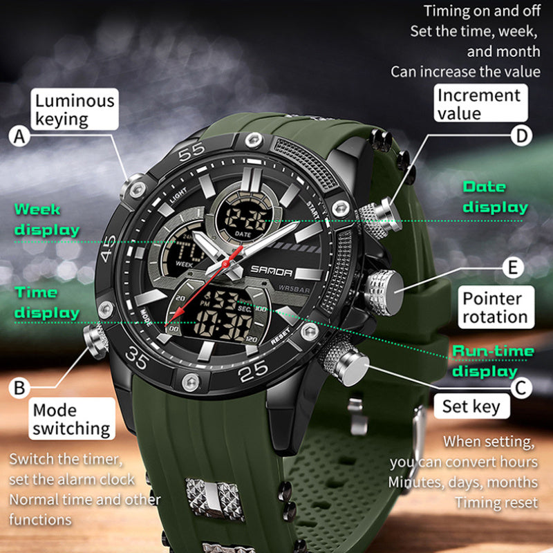 Multifunctional Sports Watch – Waterproof Digital Outdoor Watch