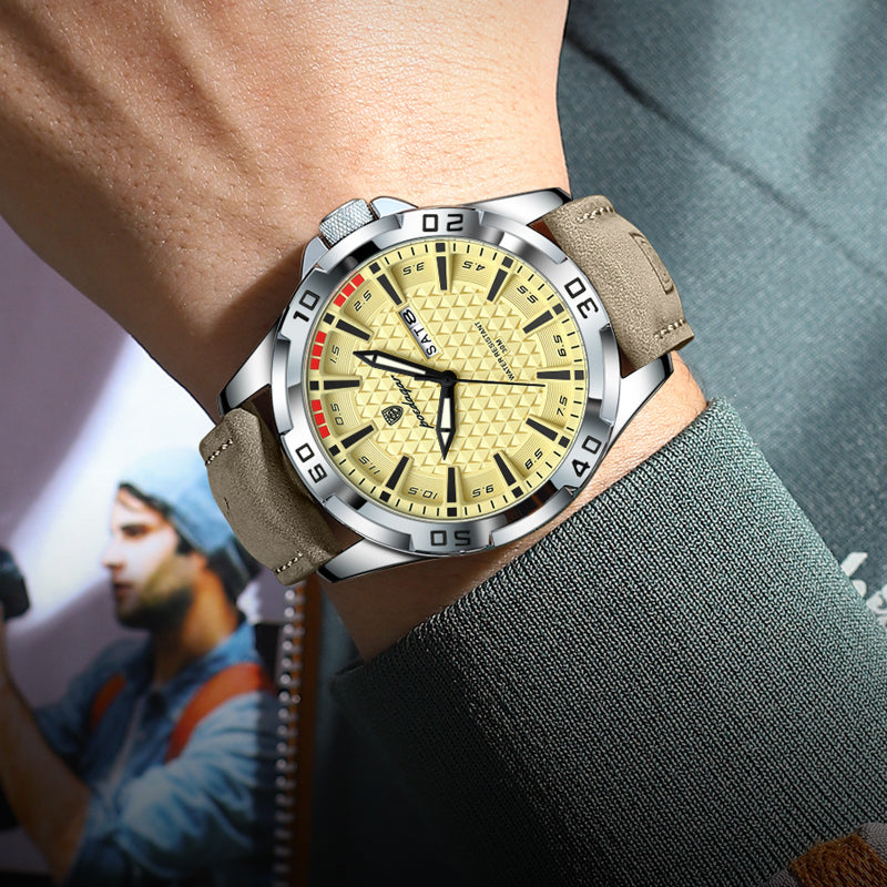 Casual Sports Watch for Men – Waterproof Quartz Wristwatch