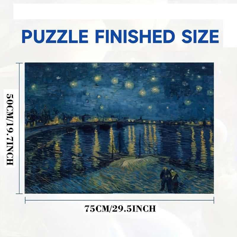 1000-Piece Van Gogh “Starry Night Over the Rhône
