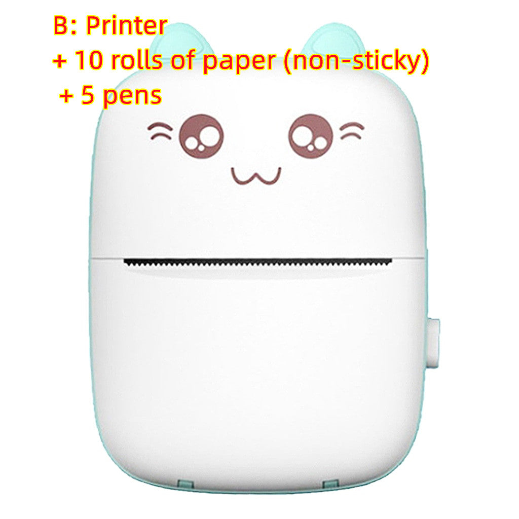 Portable Mini Bluetooth Printer – Inkless Pocket Photo &amp; Label Printer