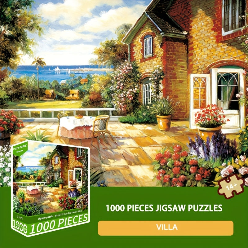 1000-Piece Seaside Villa Puzzle