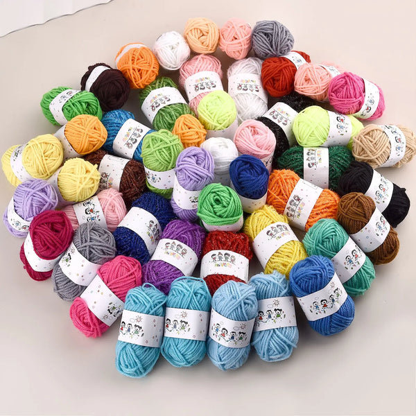 Set of 12-Color Acrylic Yarn Set