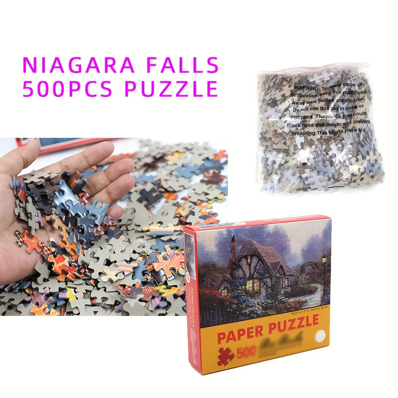 500-Piece Cozy Cabin Jigsaw Puzzle
