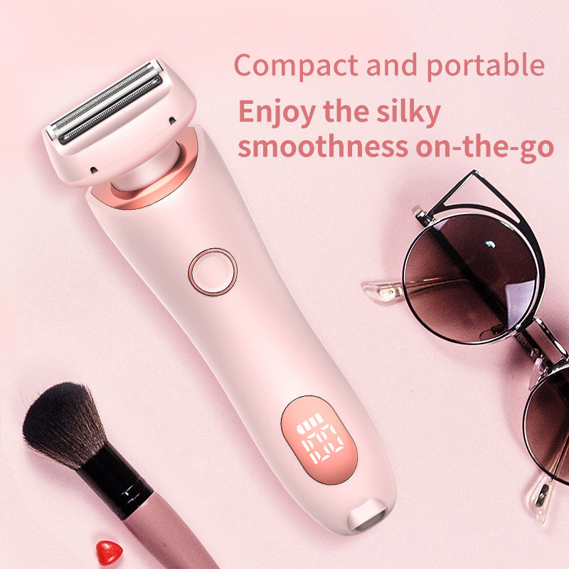 2-in-1 Women’s Electric Hair Remover – USB Rechargeable Wet & Dry Shaver