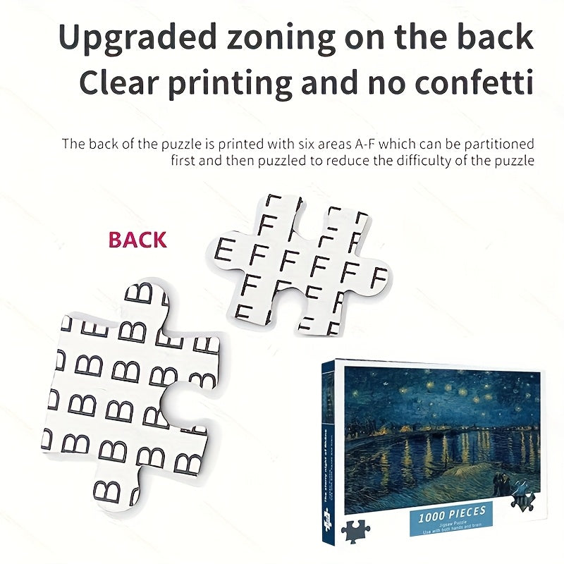 1000-Piece Van Gogh “Starry Night Over the Rhône