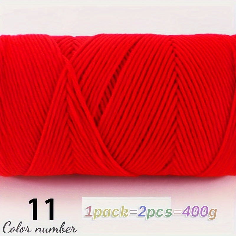 400g Multicolor Knitting Yarn – Soft Acrylic Yarn for DIY Projects