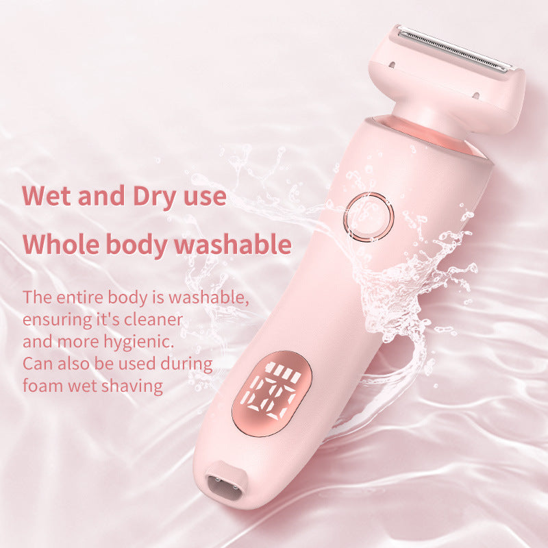 2-in-1 Women’s Electric Hair Remover – USB Rechargeable Wet & Dry Shaver