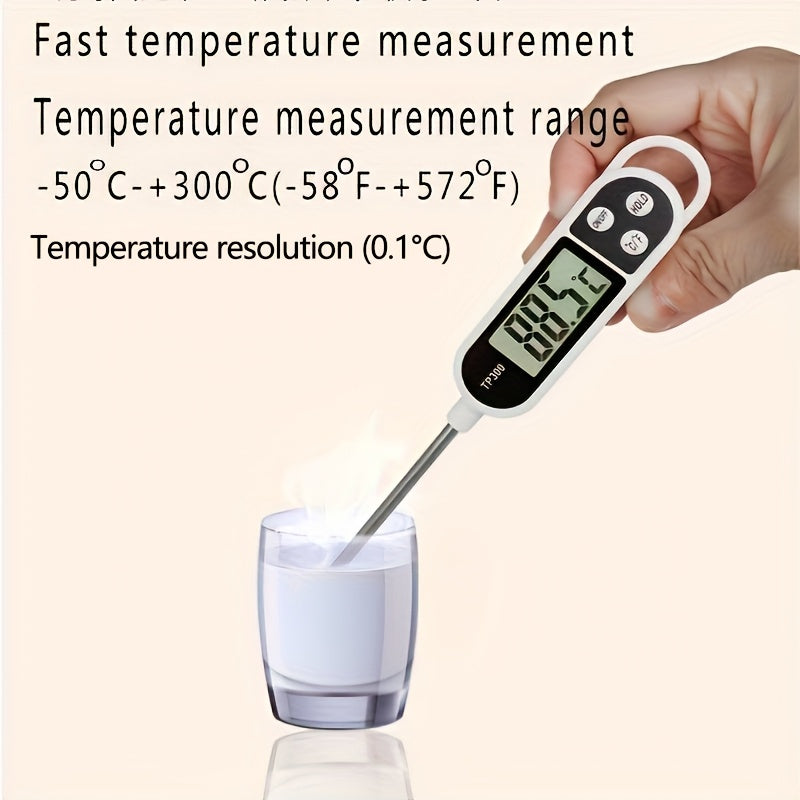 Digital Food Thermometer – Stainless Steel Probe Cooking Thermometer
