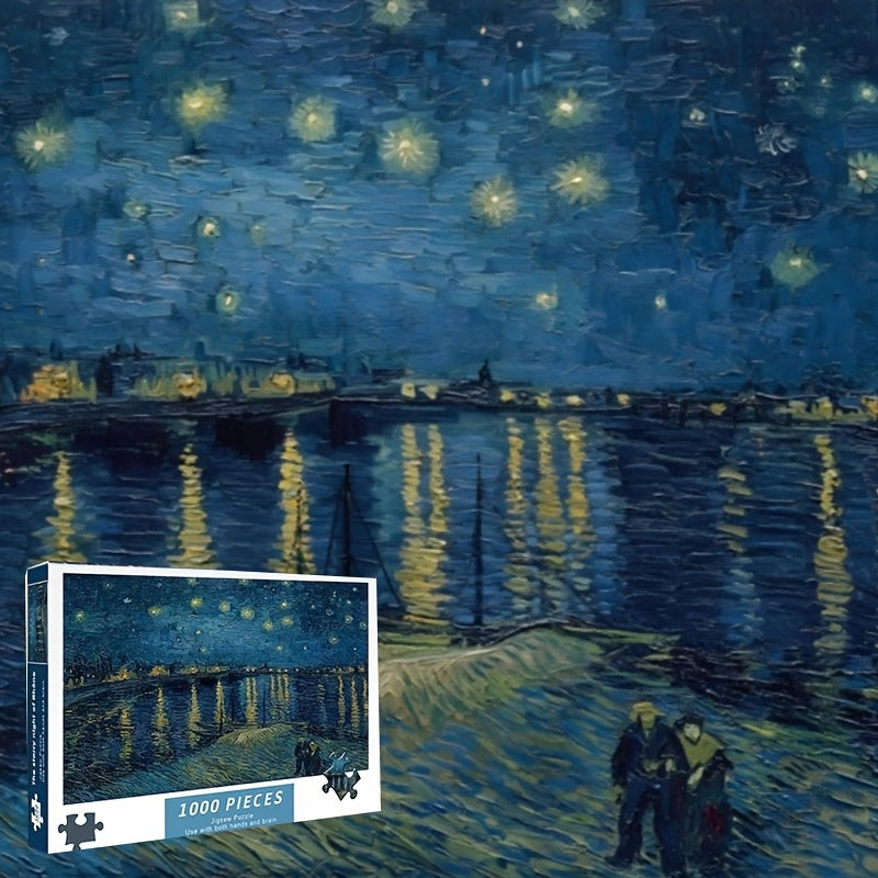 1000-Piece Van Gogh “Starry Night Over the Rhône