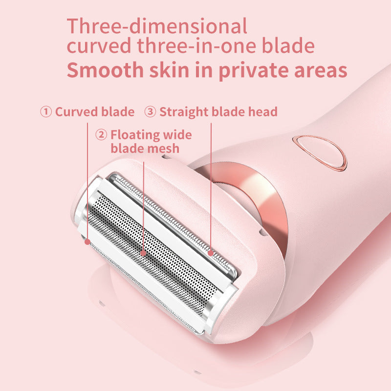 2-in-1 Women’s Electric Hair Remover – USB Rechargeable Wet & Dry Shaver