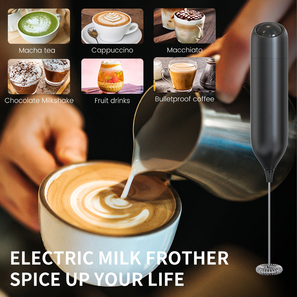 Electric Milk Frother – Portable Coffee Foam Maker