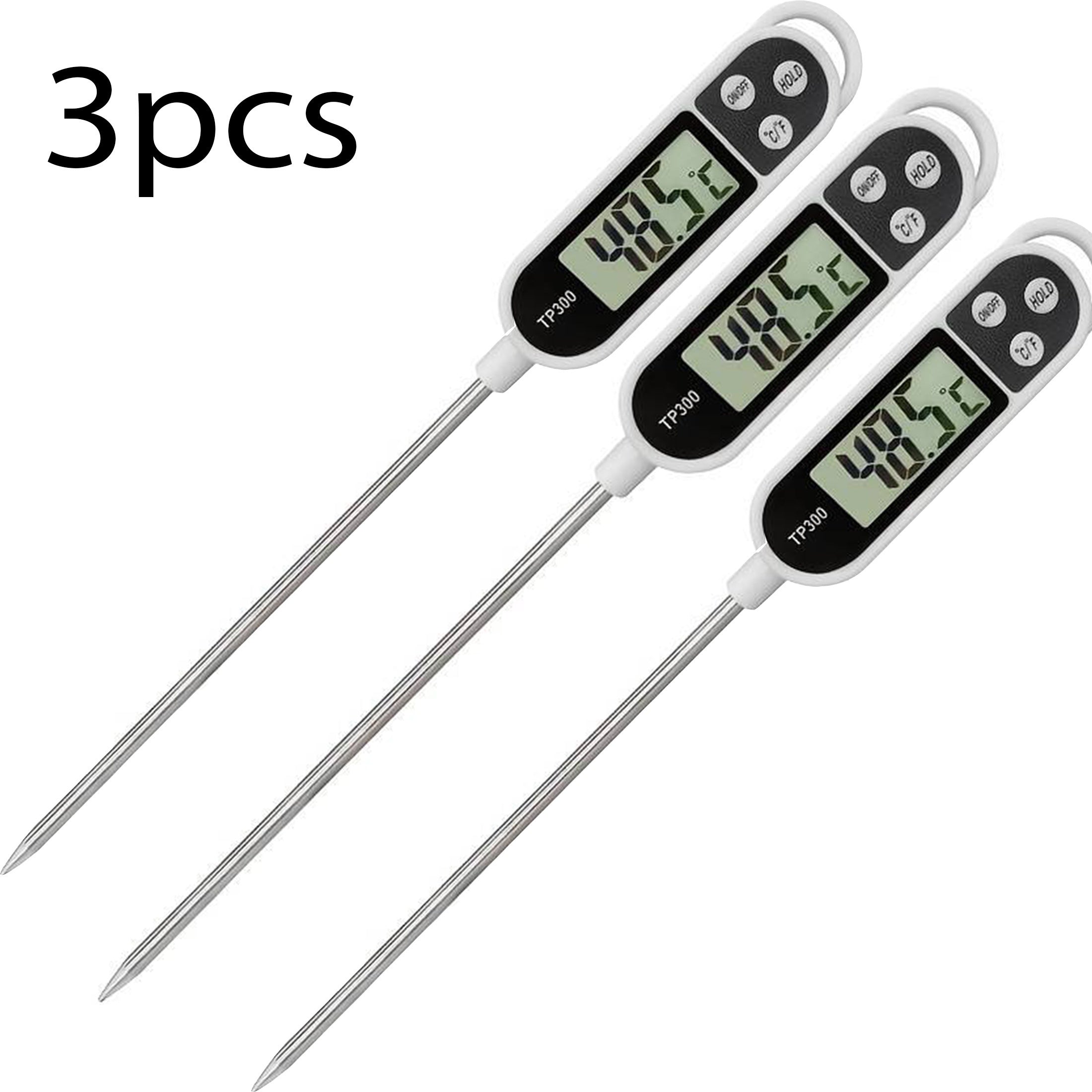 Digital Food Thermometer – Stainless Steel Probe Cooking Thermometer