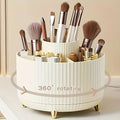 360° Rotating Makeup Organizer – Multi-Compartment Cosmetic Storage