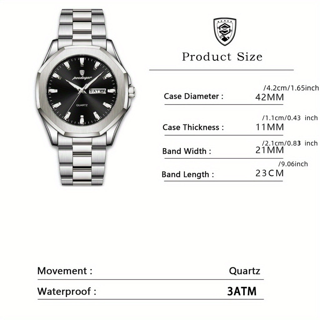 Luxury Quartz Watch for Men – Waterproof Business Style