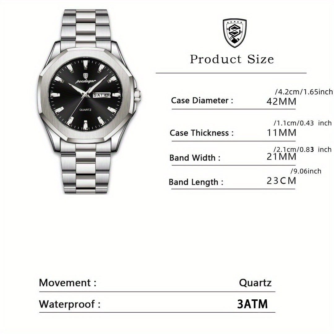 Luxury Quartz Watch for Men – Waterproof Business Style