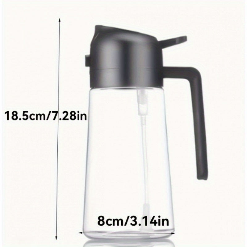 2-in-1 Oil Dispenser & Sprayer – 16oz Refillable Kitchen Spray Bottle