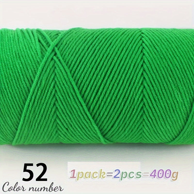 400g Multicolor Knitting Yarn – Soft Acrylic Yarn for DIY Projects