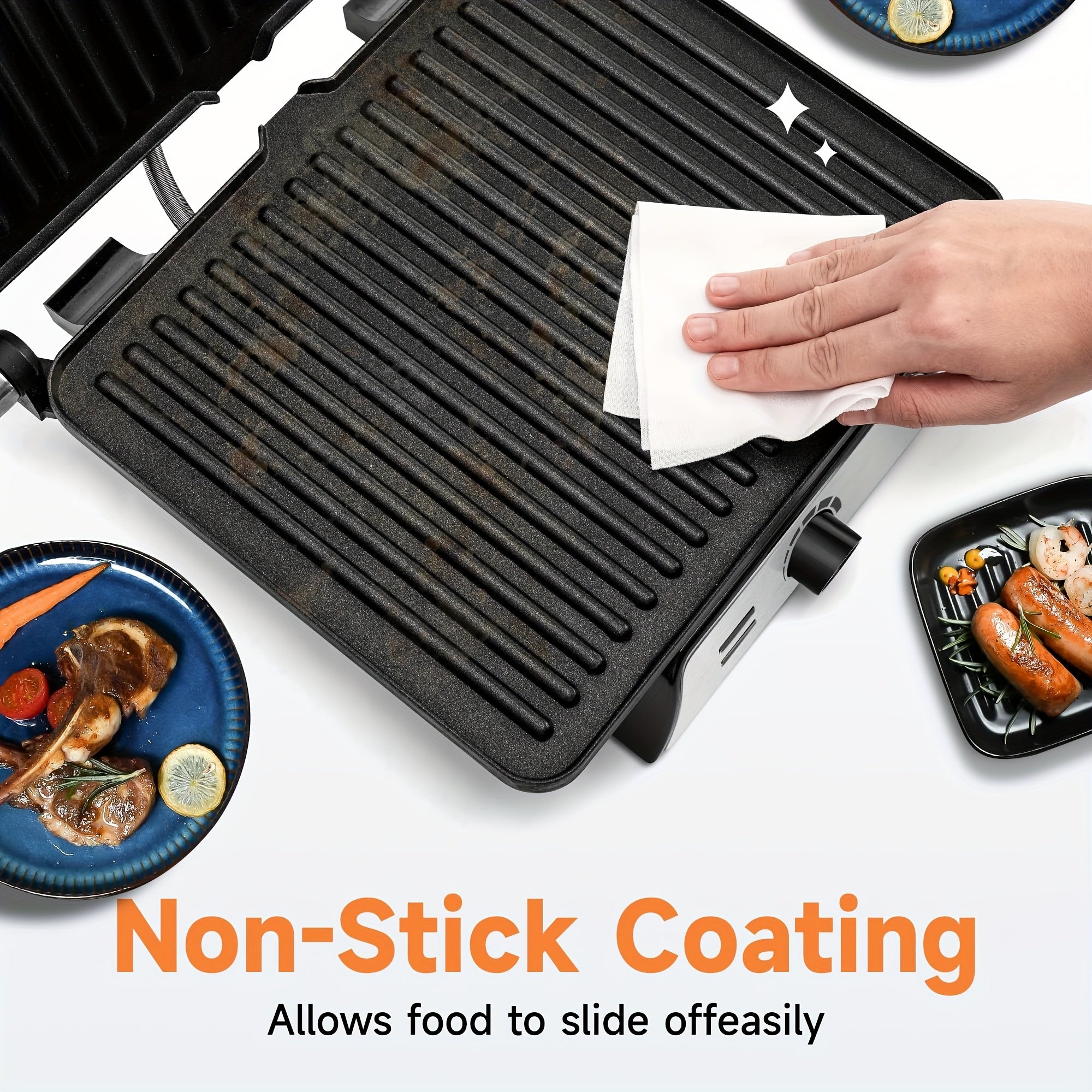 3-in-1 Electric Grill & Panini Press